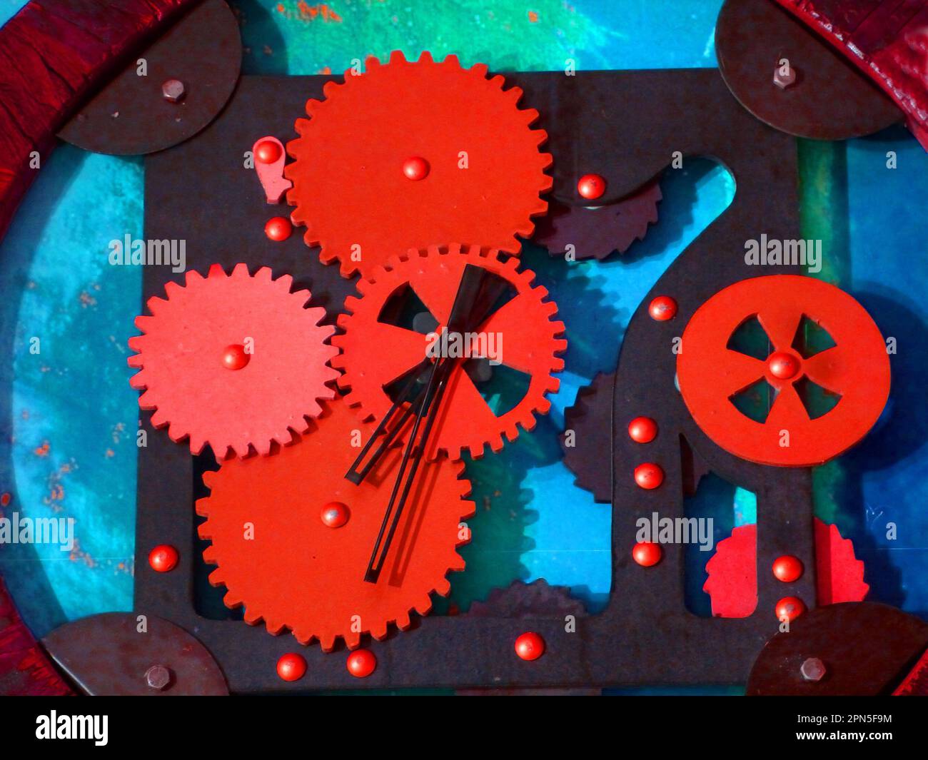 Gear wheels of a clockwork Stock Photo Alamy