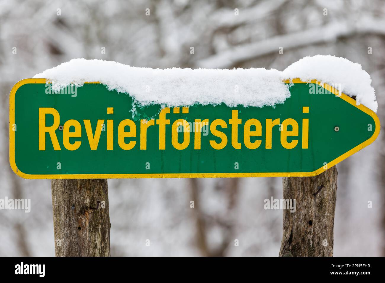 Sign forest ranger's office Stock Photo - Alamy