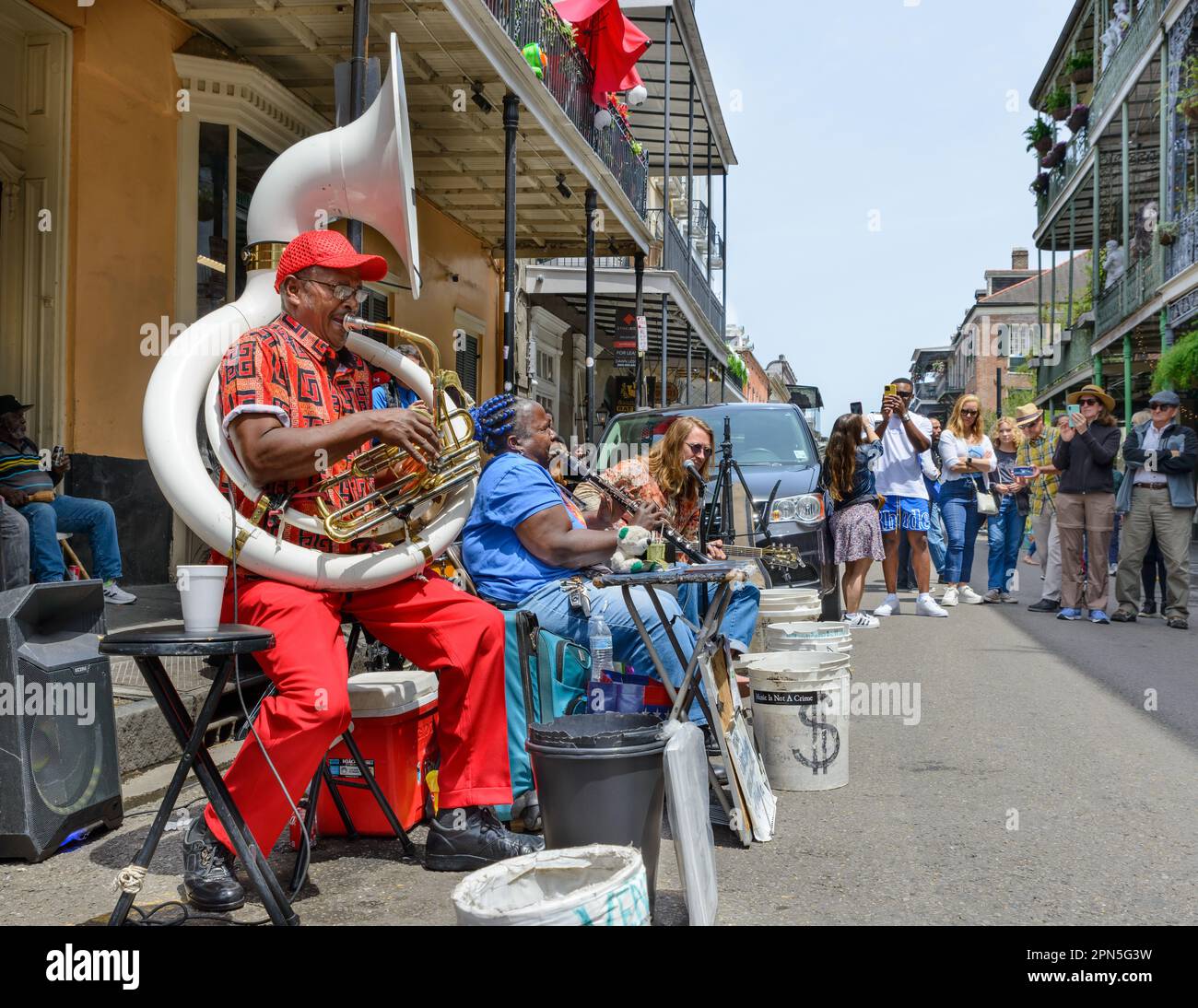 NEW ORLEANS, LA, USA - APRIL 16, 2023: Doreen Ketchens and her band ...