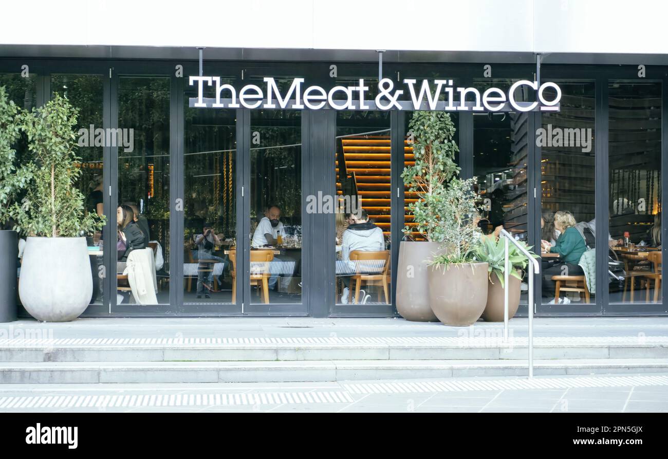 The Meat & Wine Co. Southbank Stock Photo Alamy