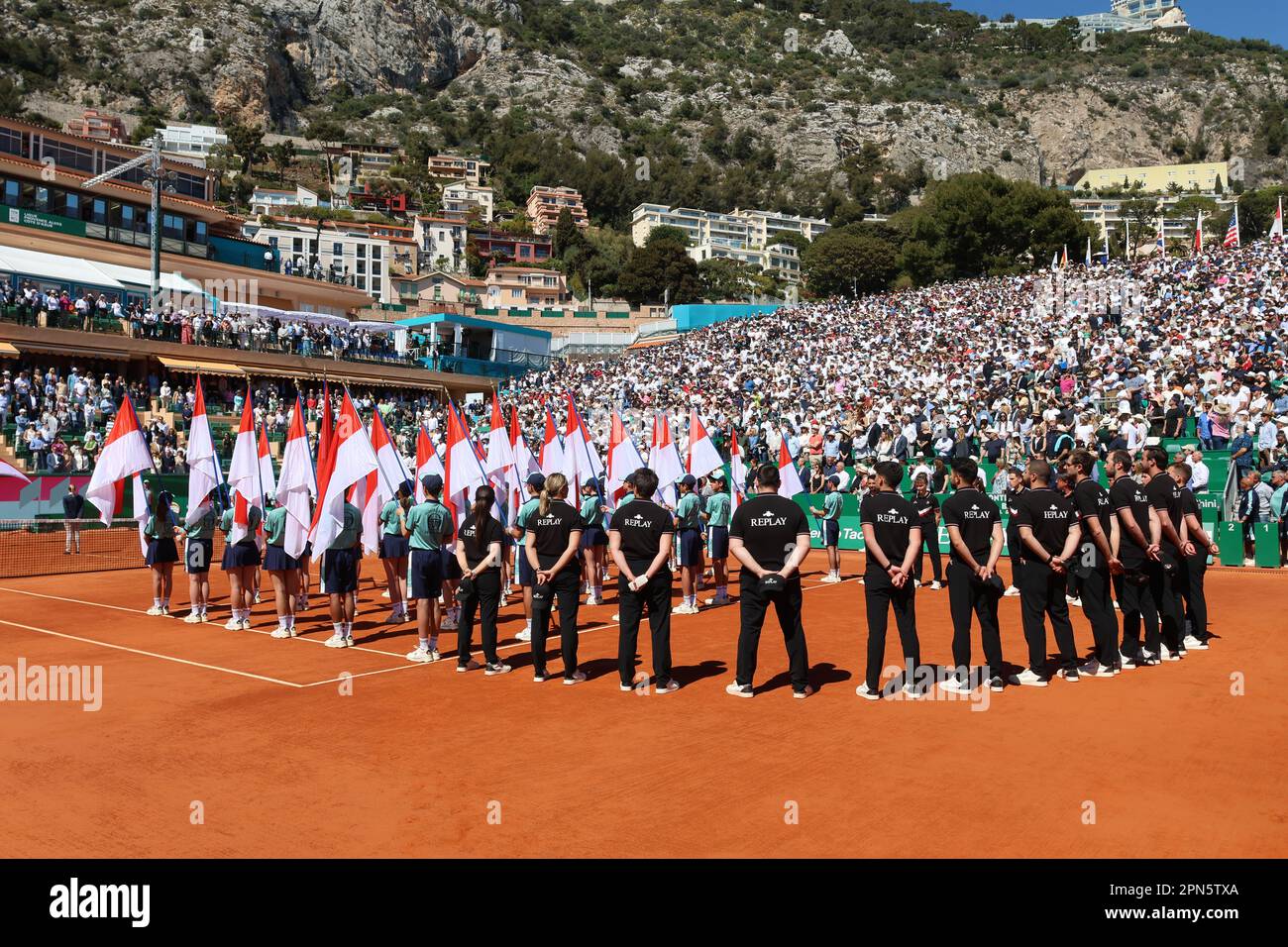 Monaco, Monaco. 17th Apr, 2023. tennis tournament in the Monte Carlo Tennis Club on 16 April 2023, Andrey RUBLEV became match winner in this final - picture and copyright Thierry CARPICO/ATP images (CARPICO Thierry/ATP/SPP) Credit: SPP Sport Press Photo. /Alamy Live News Stock Photo