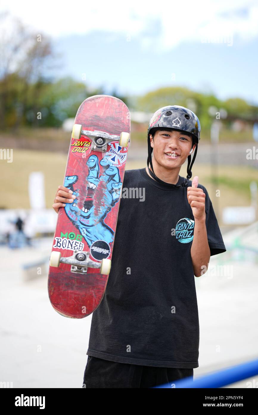 Ibaraki, Japan. 16th Apr, 2023. Taiga Nagai Skateboarding The 2nd