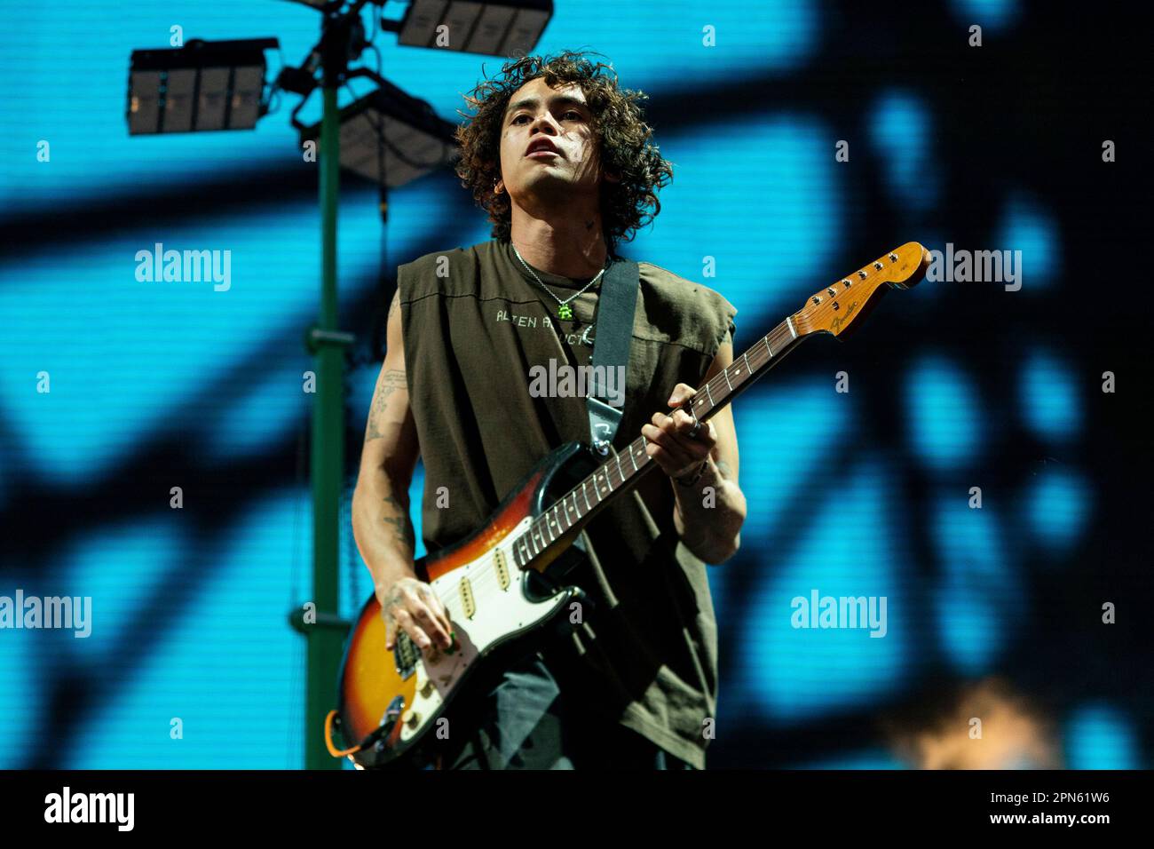 Dominic Fike performs at the Coachella Music & Arts Festival at the