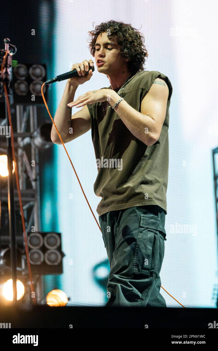 Dominic Fike performs at the Coachella Music & Arts Festival at the