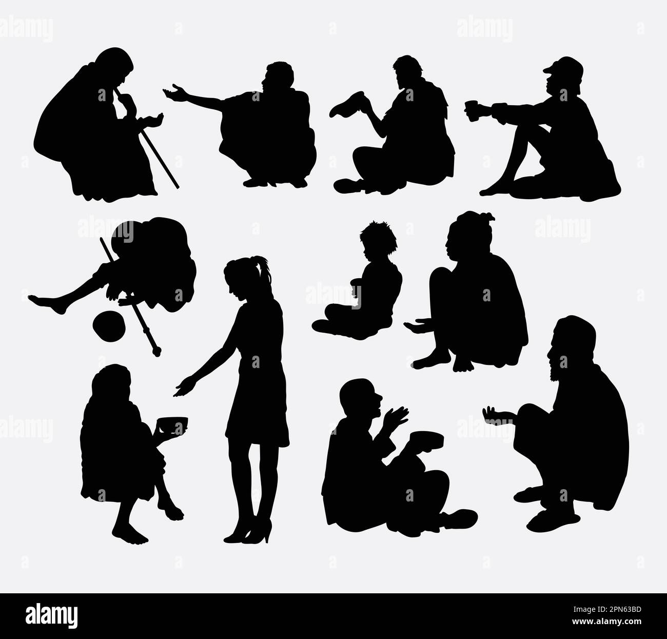 Fishing people silhouettes. Good use for symbol, logo, web icon, mascot, or  any design you want. Easy to use Stock Vector Image & Art - Alamy