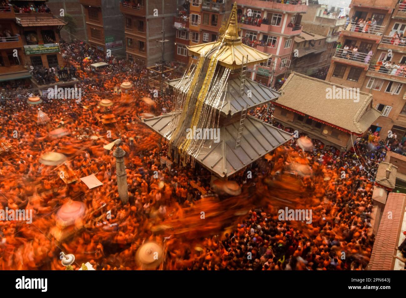 Bisket Jatra Festival - Nepal Stock Photo - Alamy