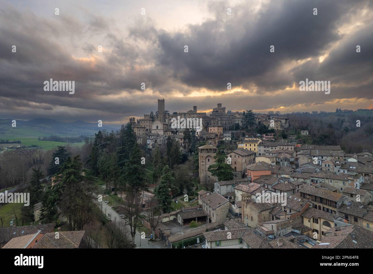 Aerial video famous old town hi-res stock photography and images - Alamy