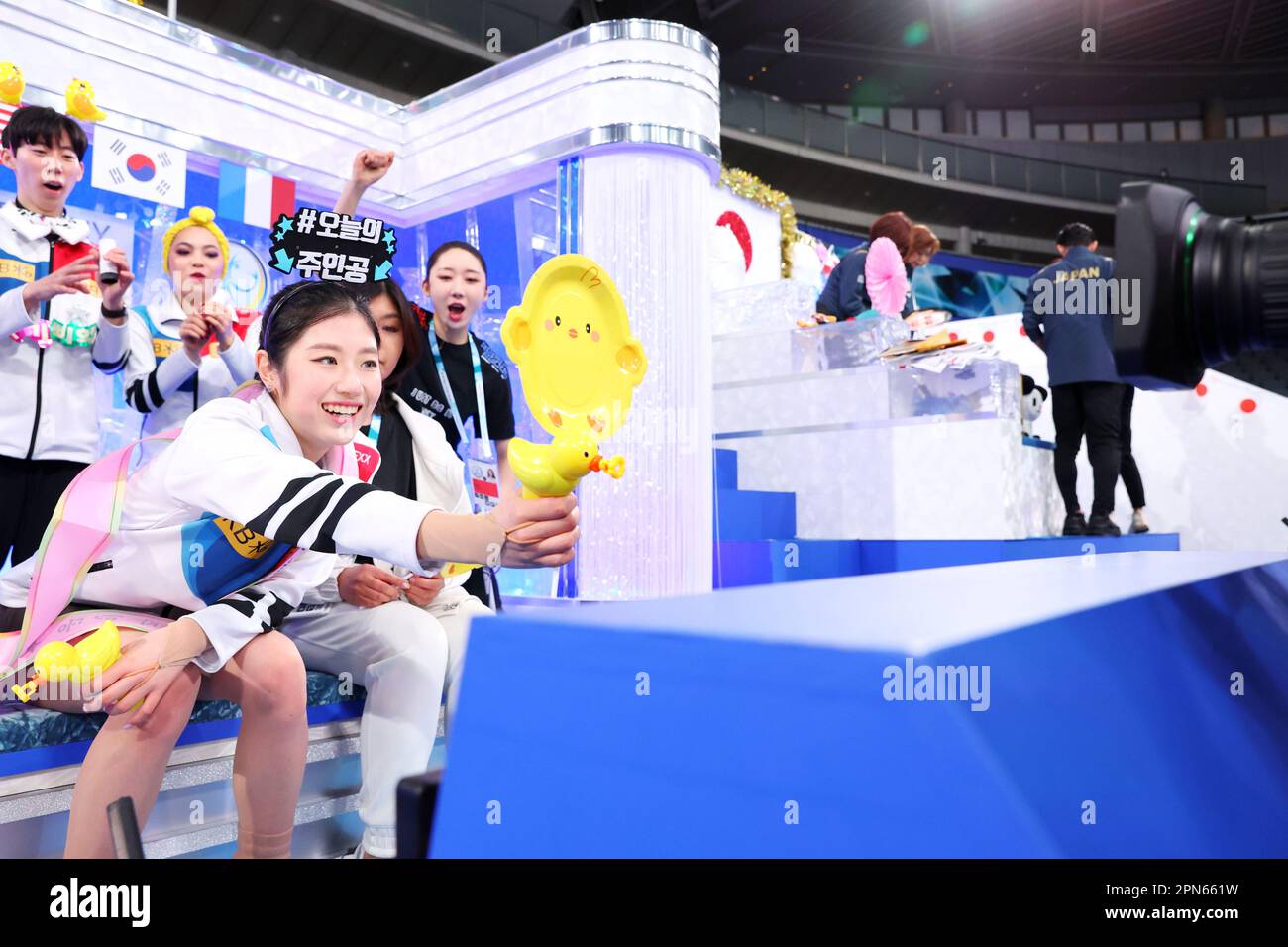 Tokyo, Japan. 14th Apr, 2023. Lee Haein (KOR) Figure Skating ISU World Team Trophy in Figure