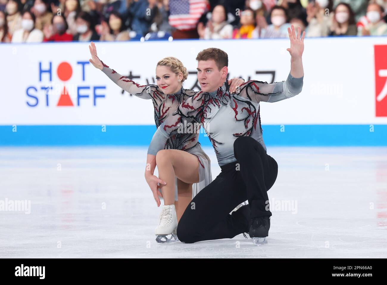 Tokyo, Japan. 14th Apr, 2023. Alexa Knierim & Brandon Frazier (USA