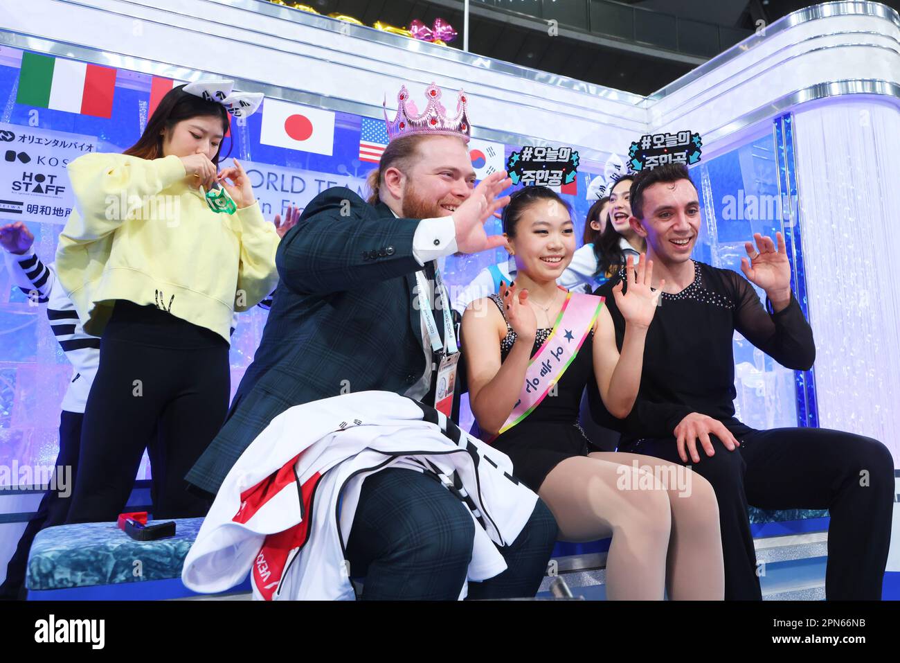 Tokyo, Japan. 15th Apr, 2023. Cho Hyejin & Steven Adcock (KOR) Figure Skating ISU World Team