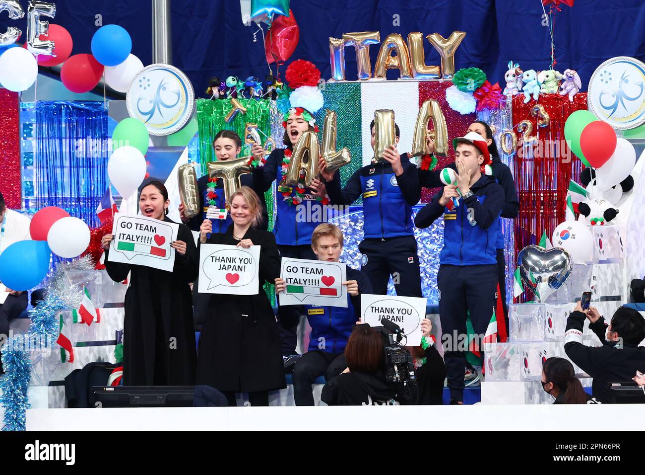 Tokyo, Japan. 15th Apr, 2023. Italy team group (ITA) Figure Skating