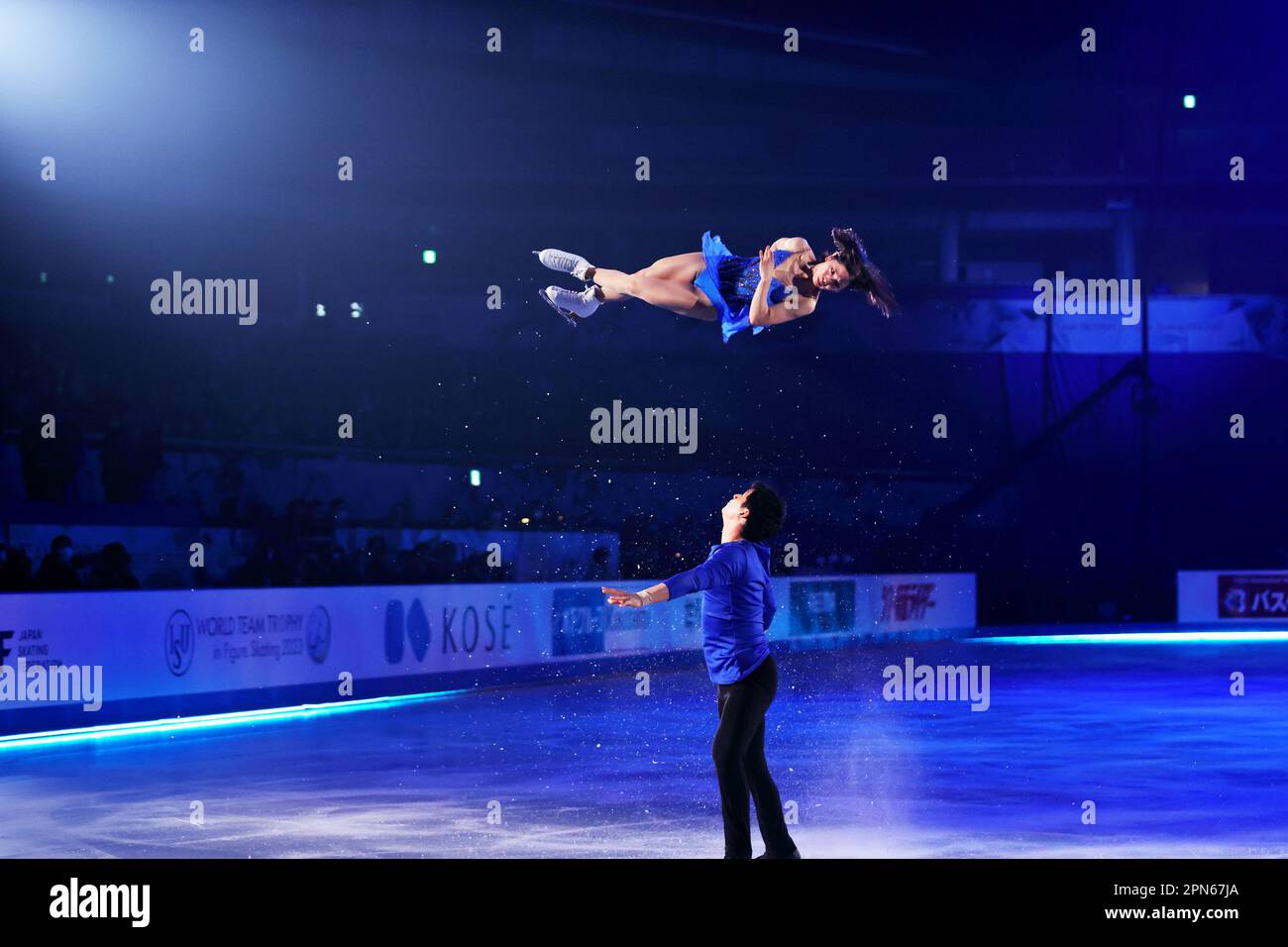 Tokyo, Japan. 16th Apr, 2023. Riku Miura & Ryuichi Kihara (JPN) Figure Skating ISU World Team