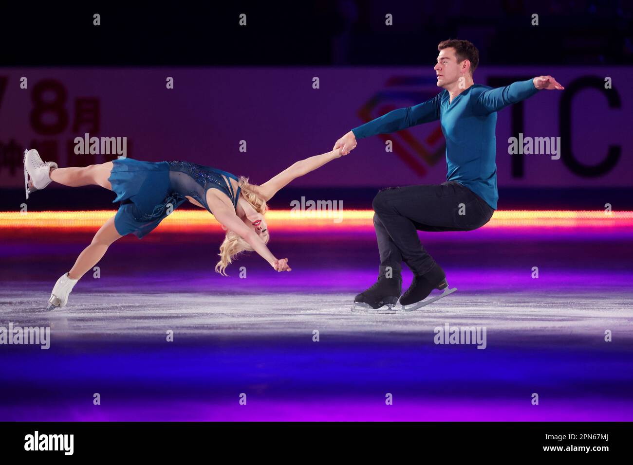 Tokyo, Japan. 16th Apr, 2023. Alexa Knierim & Brandon Frazier (USA