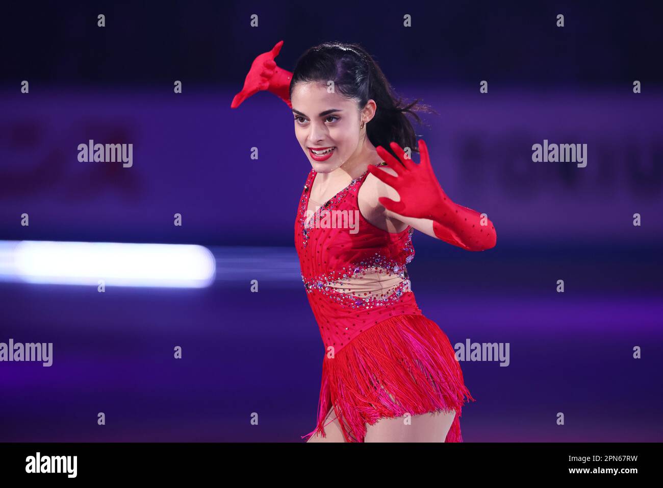 Tokyo, Japan. 16th Apr, 2023. Madeline Schizas (CAN) Figure Skating ISU World Team Trophy in