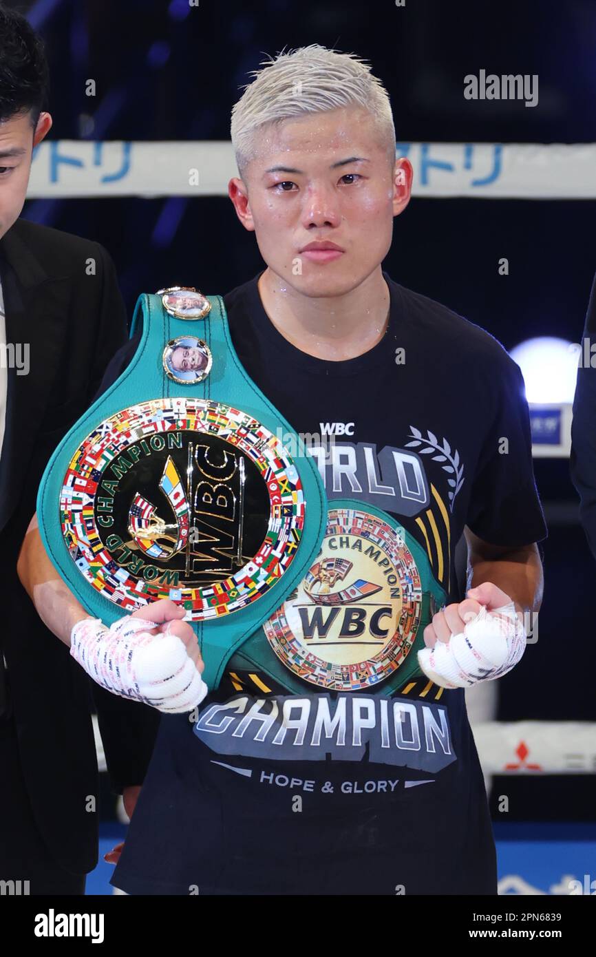 Tokyo, Japan. 16th Apr, 2023. Yudai Shigeoka (JPN) Boxing WBC interim minimumweight world