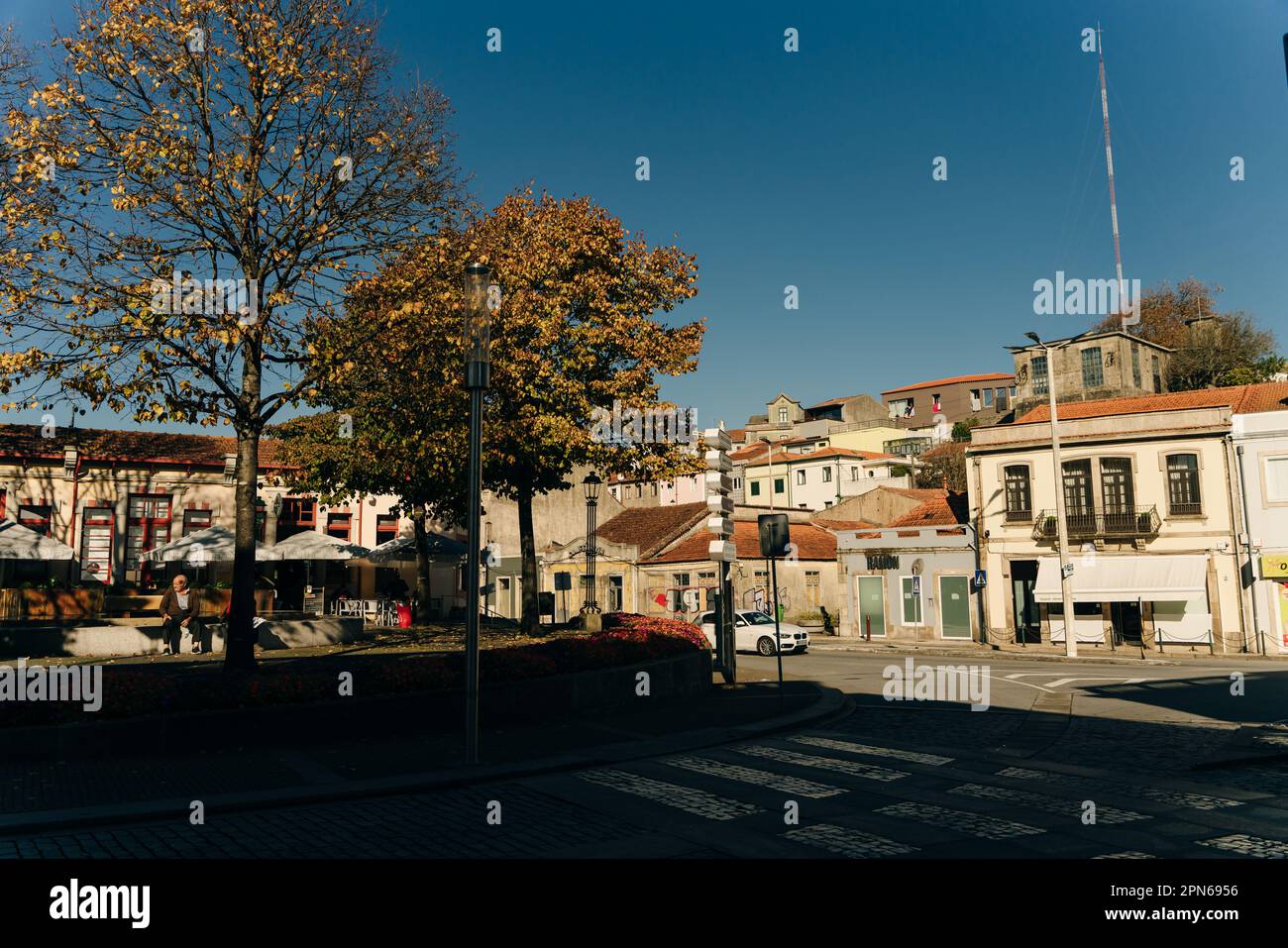Vila do CondePortoPortugal - September 2022: Cityscape of Vila do Conde in Portugal. High quality photo Stock Photo