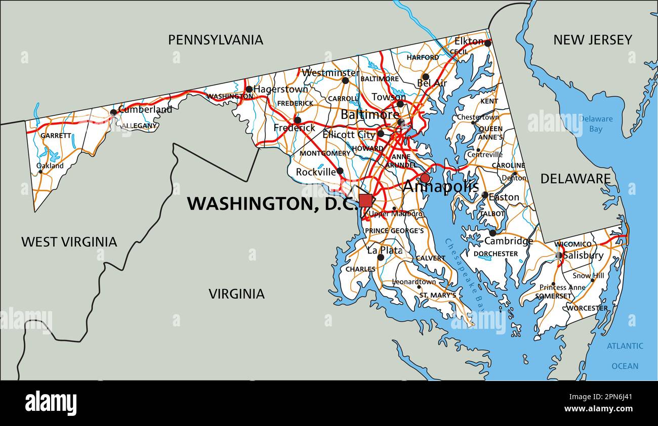 Maryland Road Map 2024 Tisha Marcille
