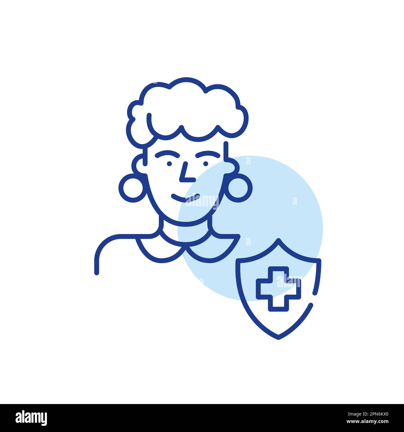 Hospital paperwork with elderly patient Stock Vector Images - Alamy