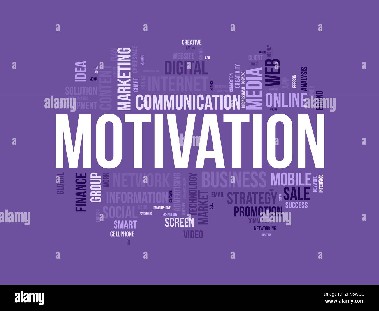 Word cloud background concept for Motivation. Positive inspirational attitude can better opportunity for success achievement. vector illustration. Stock Vector