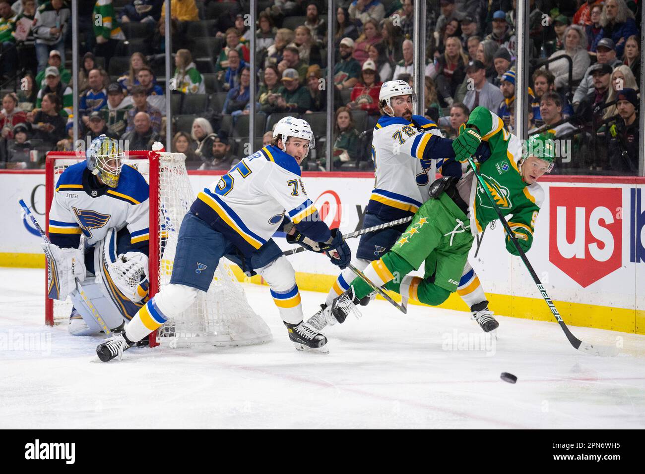 St. Paul, U.S.A. 08th Jan, 2023. St. Louis Blues defenseman Justin