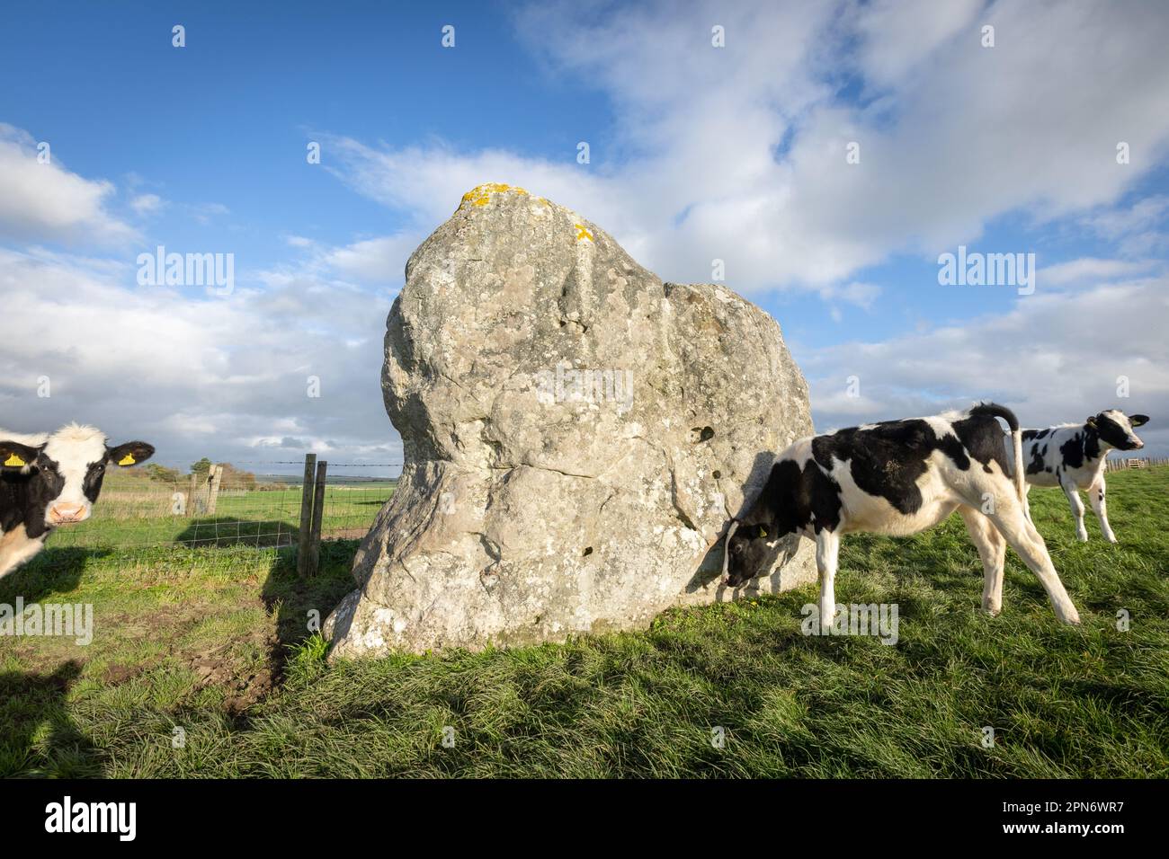 Avebury henge and stone circles on the 11th November 2022 in Avebury, Wiltshire, England. Credit: SMP News Stock Photo
