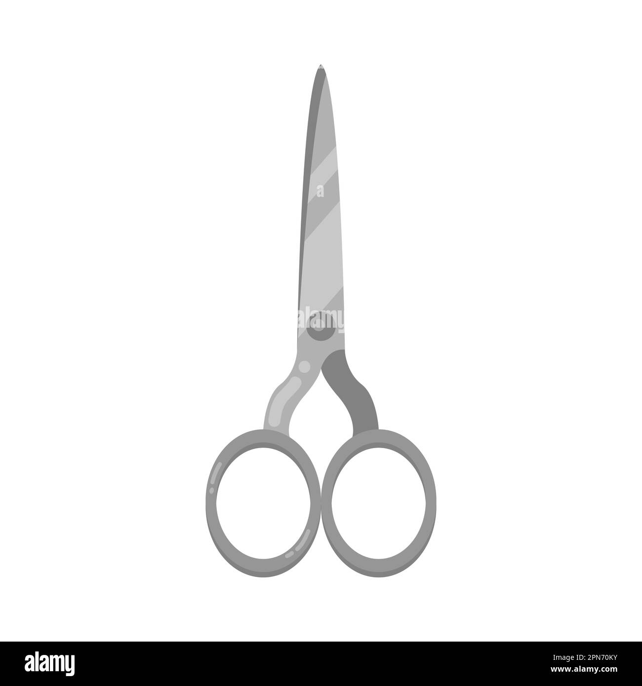 Simple metal scissors cartoon illustration Stock Vector Image & Art Alamy
