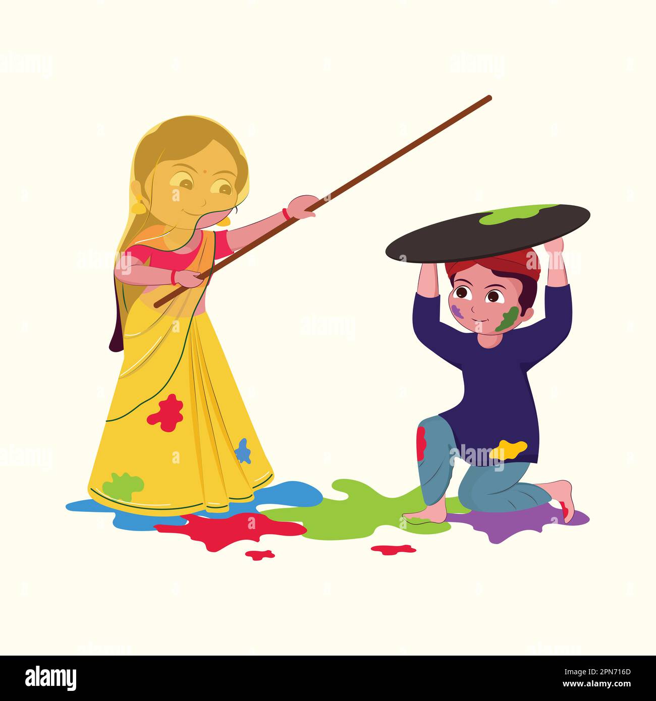 religions which celbreate lath mar holi