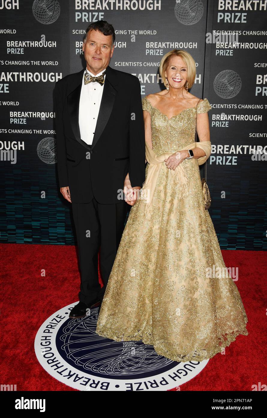 Los Angeles, California, USA. 15th Apr, 2023. Dr. Marcia McNutt (R) and guest attend the Ninth