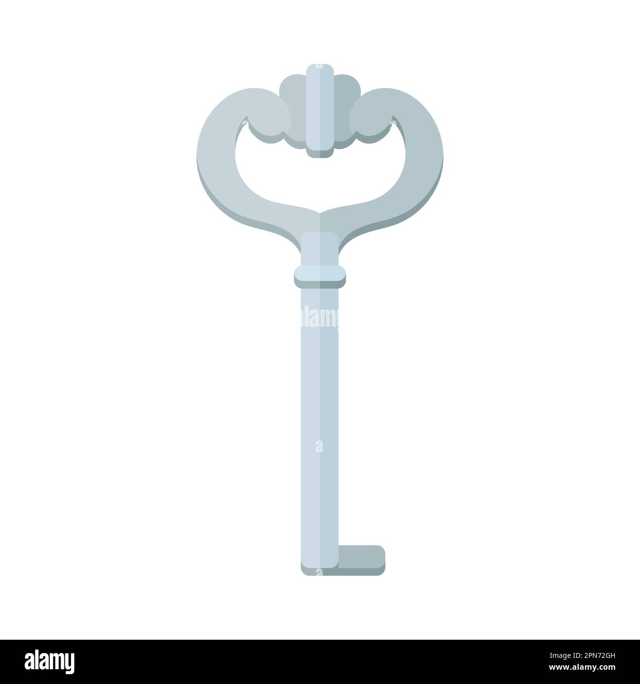 Vintage silver key cartoon illustration Stock Vector Image & Art Alamy
