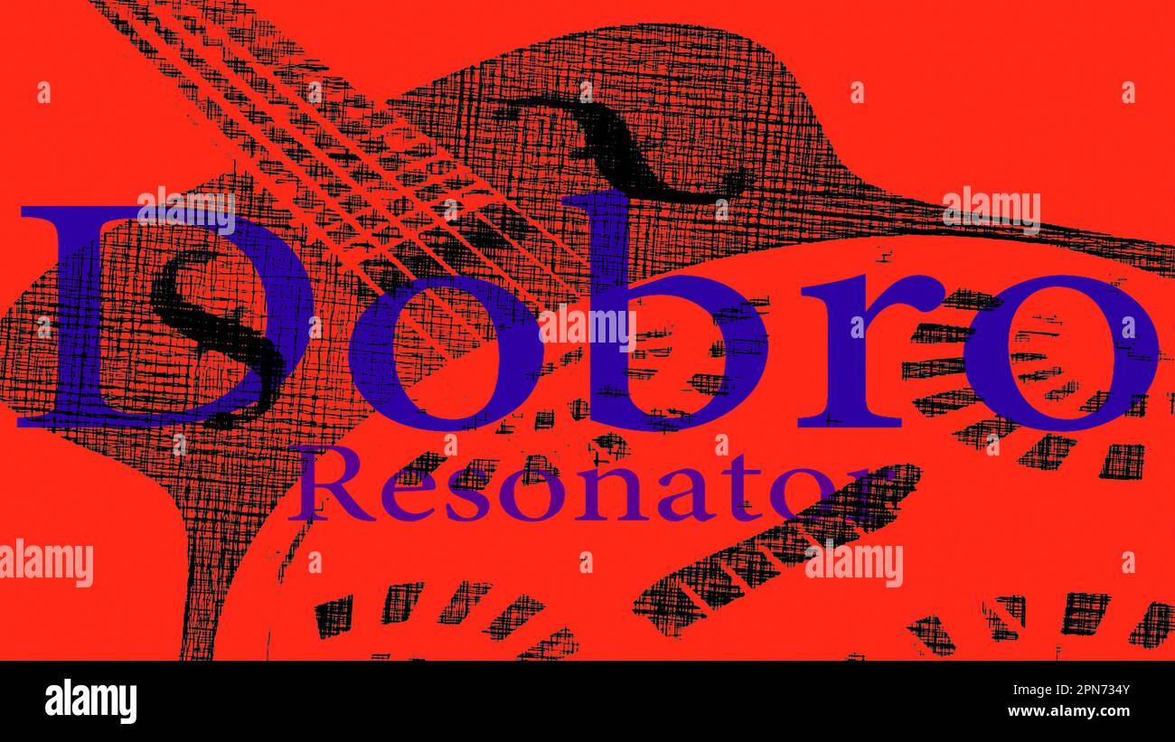 Dobro Resonator Guitar Wall art Stock Photo Alamy