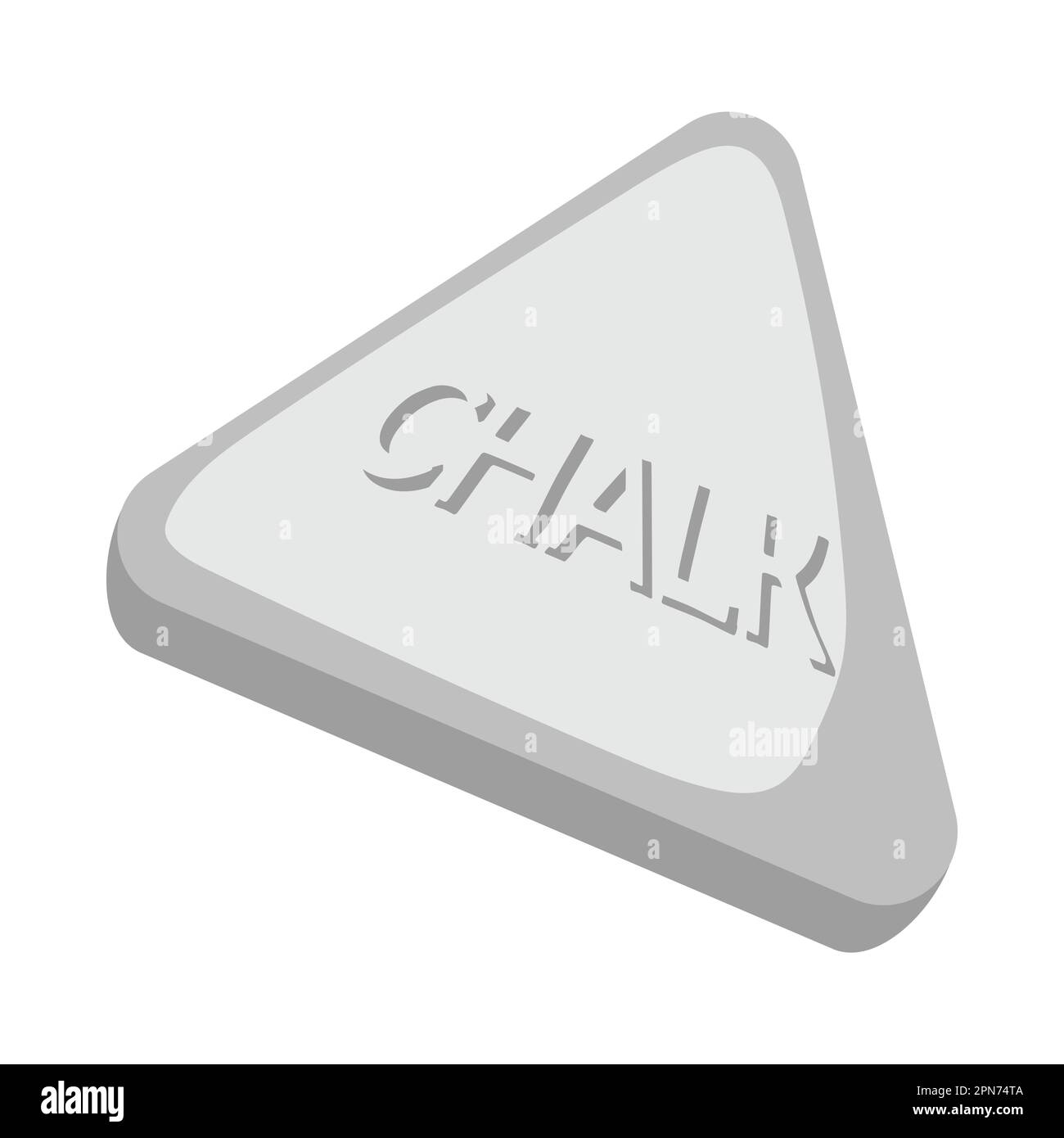 White triangle tailors chalk Royalty Free Vector Image