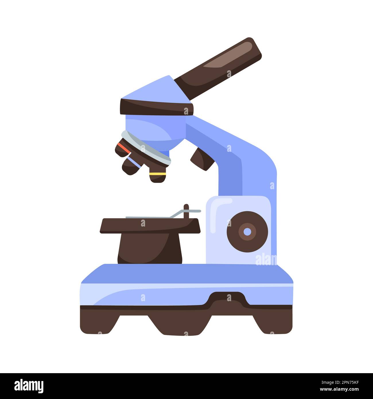 Cartoon microscope. Stock Vector