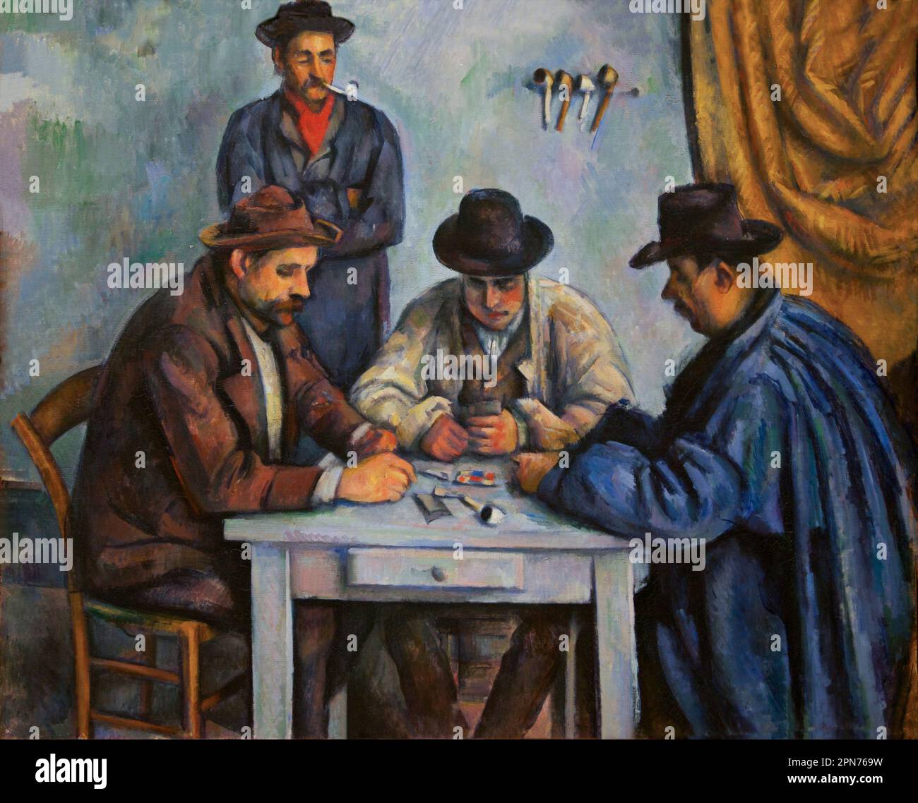 Card Players, circa 1890-1892, Paul Cezanne,  Courtauld Gallery, London, England, UK, Stock Photo