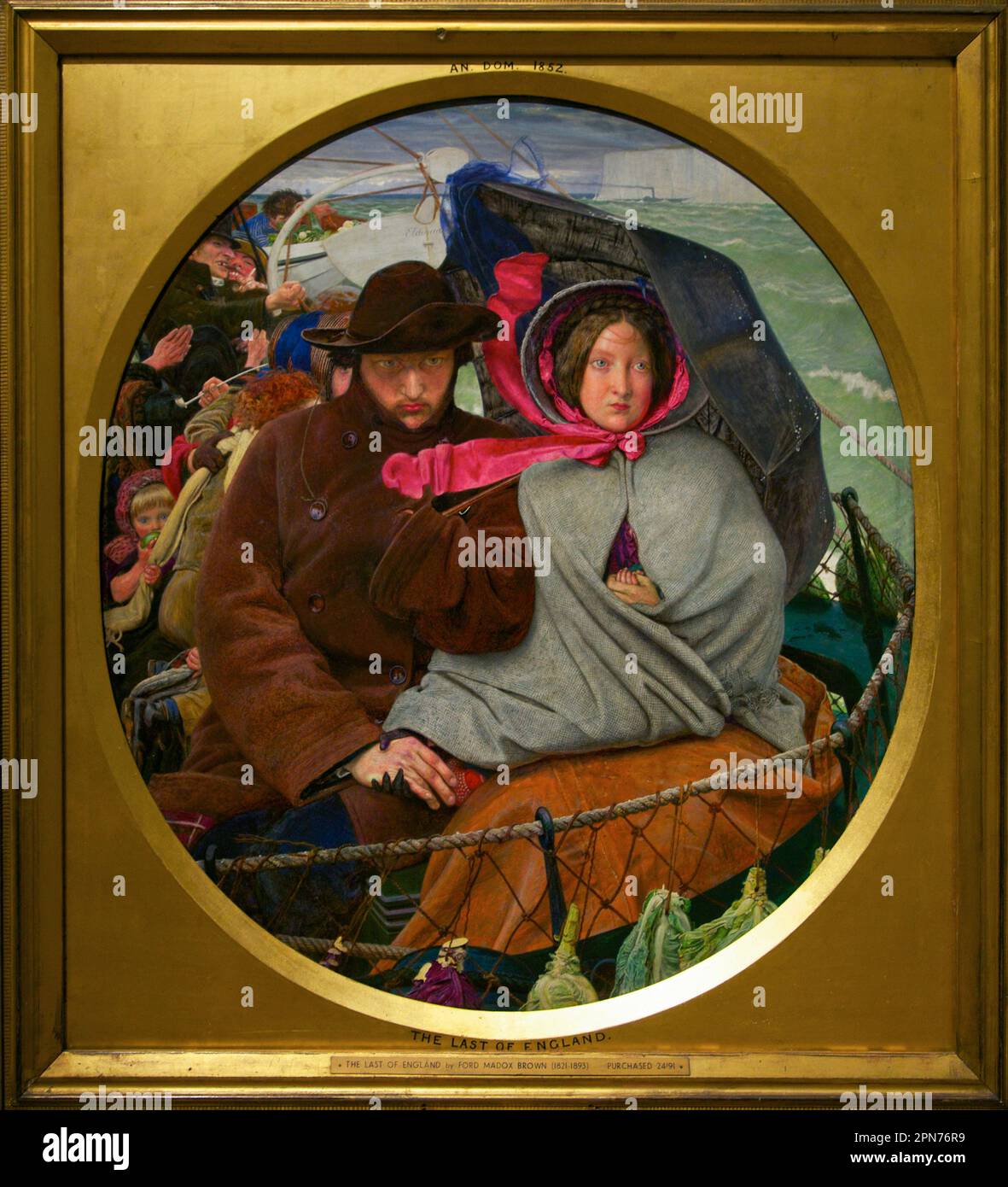 The Last of England, Ford Madox Brown, 1855, Birmingham Museum & Art Gallery, England, UK Stock The Last of England, Ford Madox Brown, 1855, Birmingham Museum & Art Gallery, England, UK Stock
