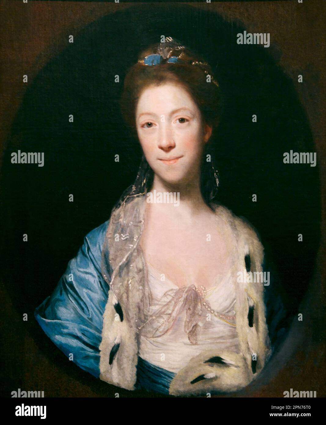 Mrs Luther, Joshua Reynolds, 1766, Birmingham Museum & Art Gallery,Birmingham, England, UK Stock