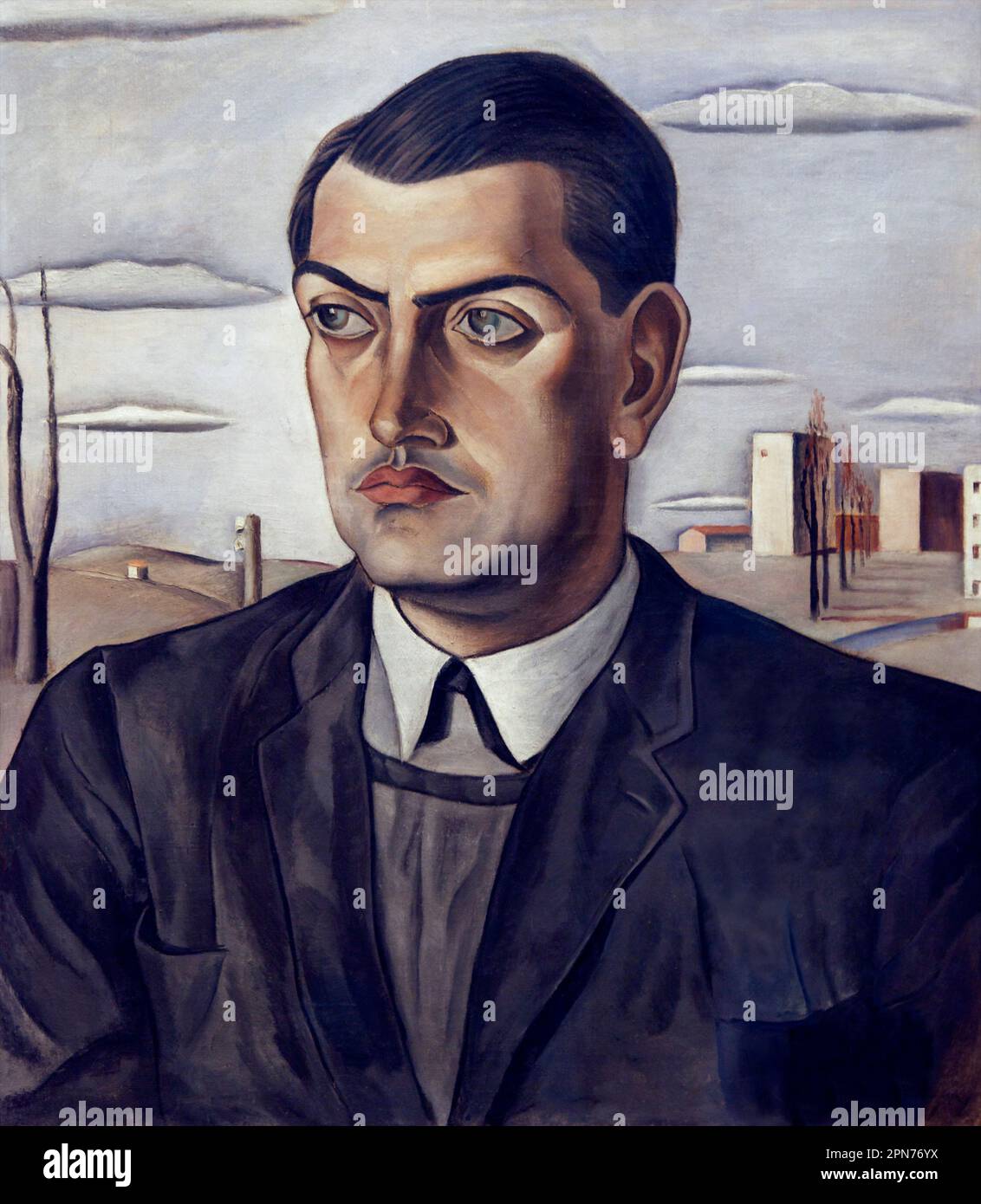 Portrait of Luis Bunuel, Salvador Dali, 1924, Museo Nacional Centro de Arte Reina Sofía, Reina Sofia Museum of Modern Art, Madrid, Spain, Stock Photo