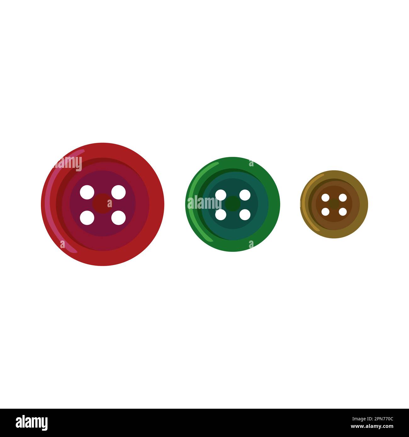 Colorful sewing buttons vector illustration Stock Vector Image & Art