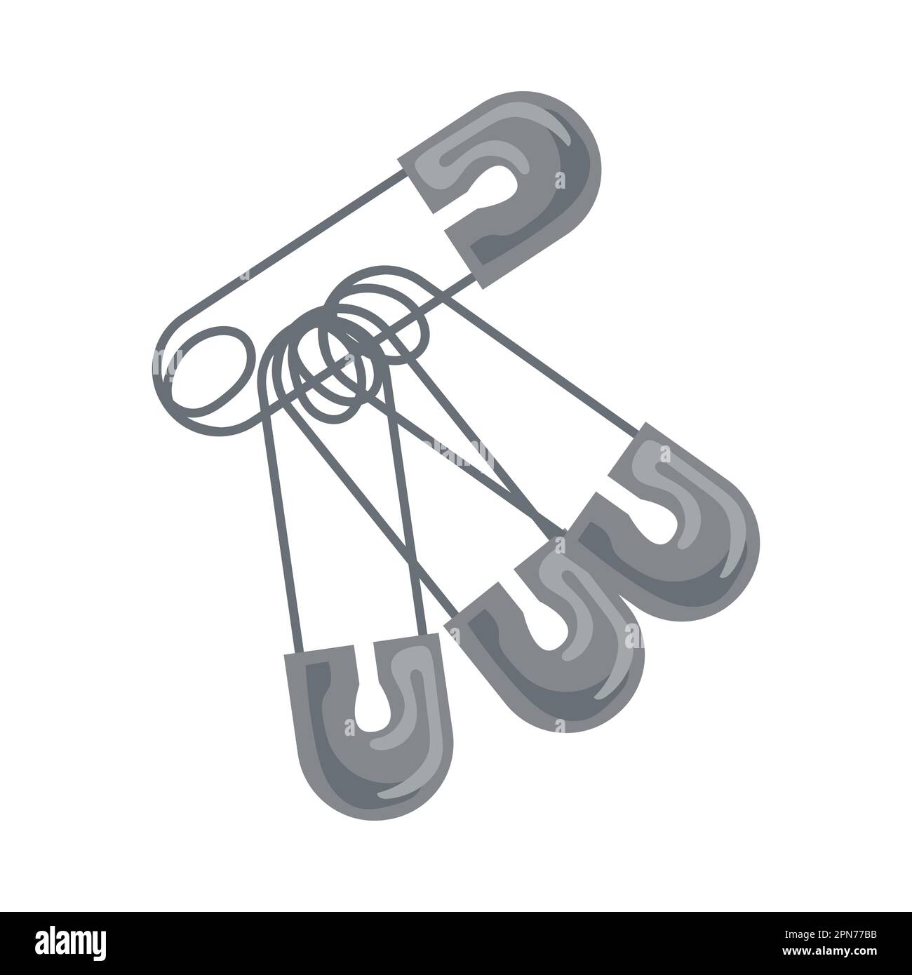 Safety pins vector illustration Stock Vector Image & Art Alamy