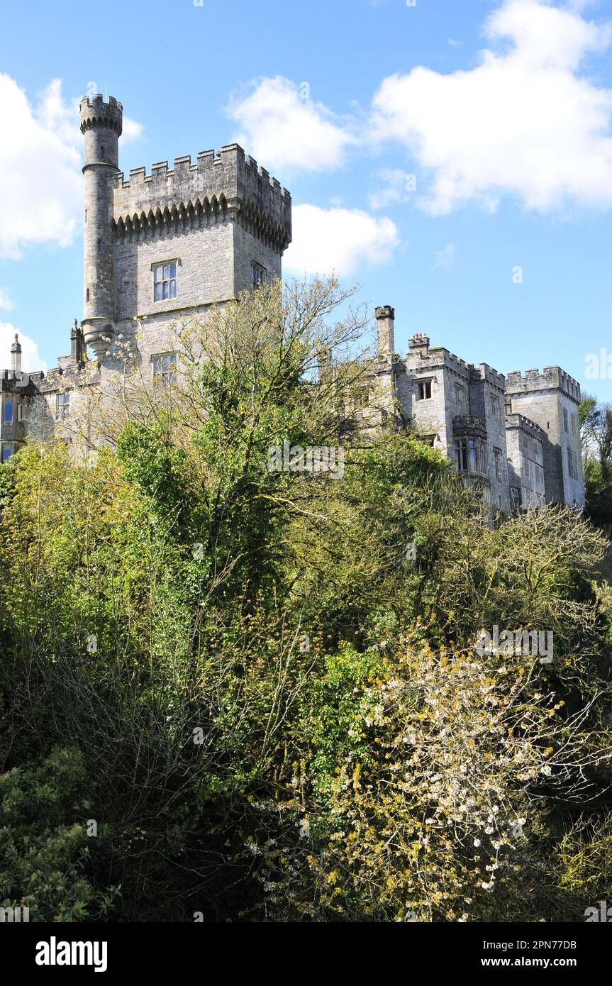 Lismore Castle on Blackwater river, town of Lismore , county Waterford