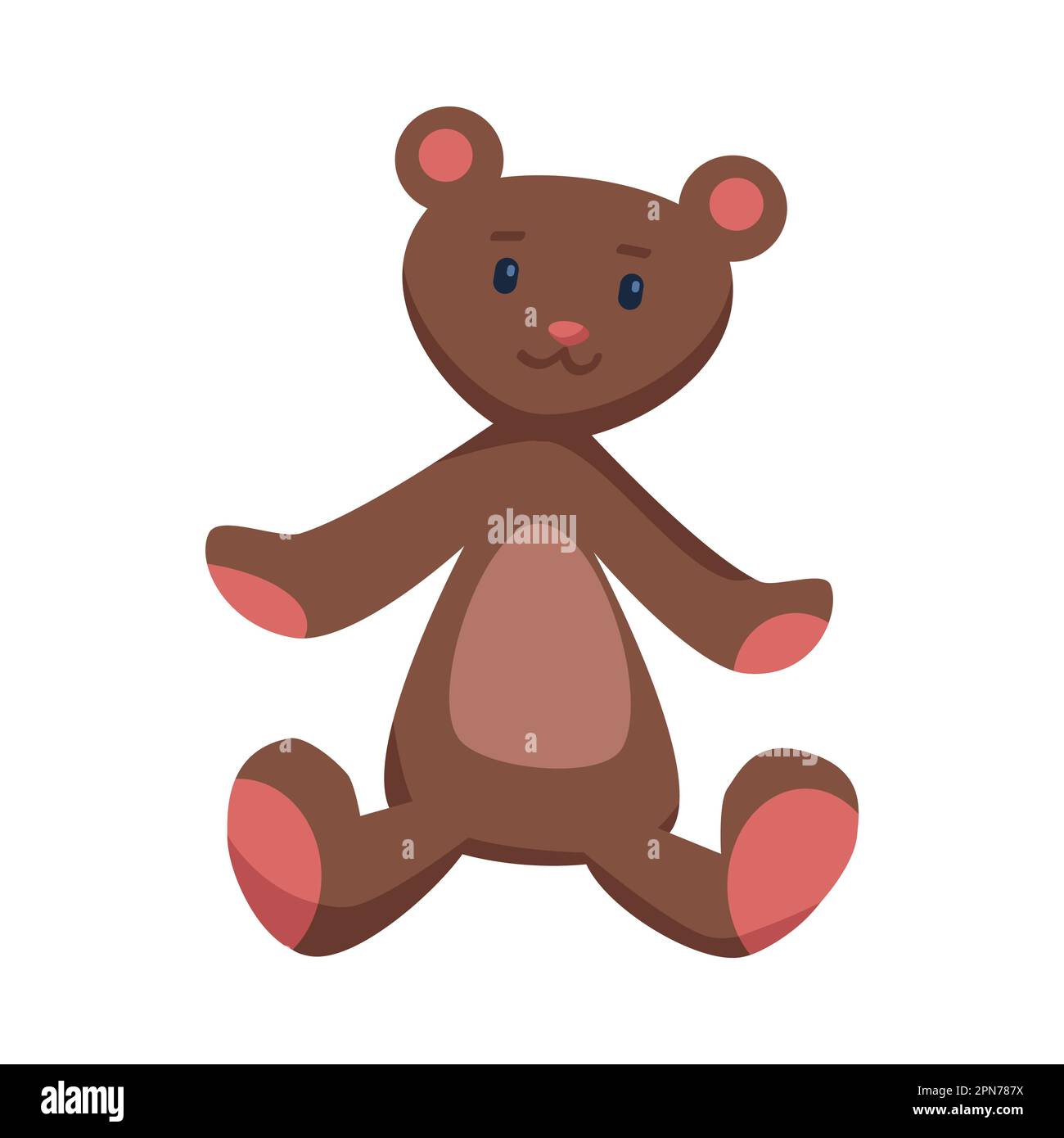 Brown teddy bear for kids vector illustration Stock Vector Image & Art ...