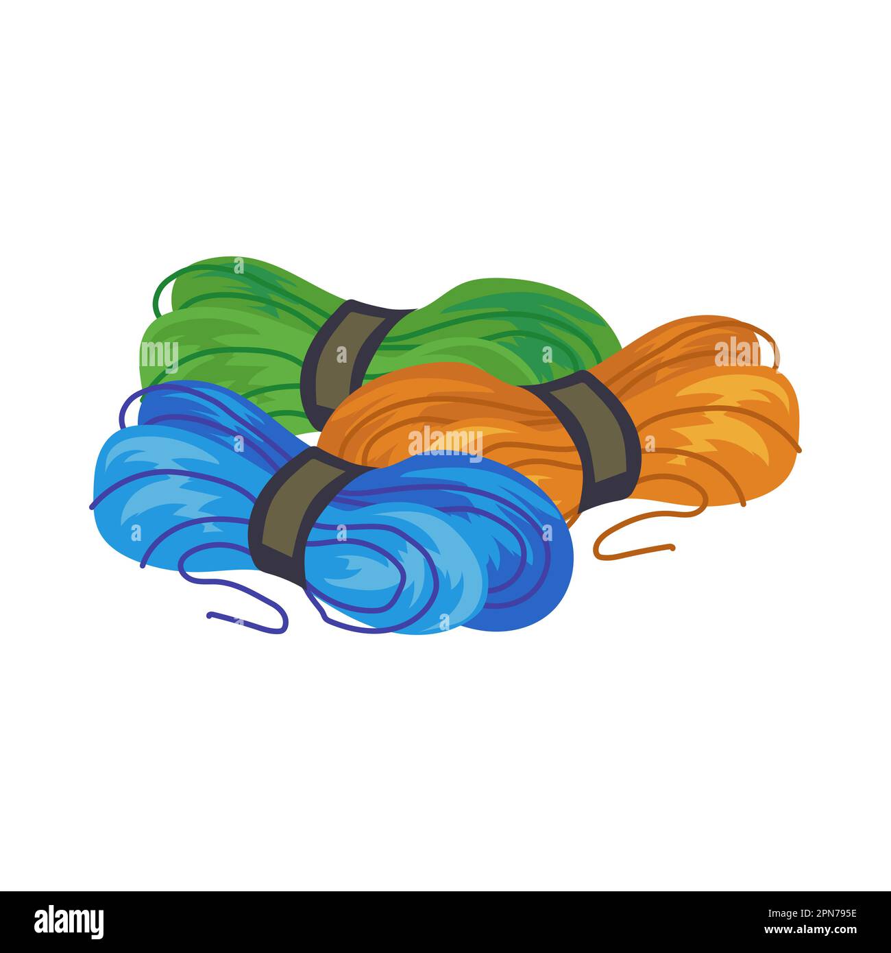 Colorful threads for embroidery vector illustration Stock Vector Image