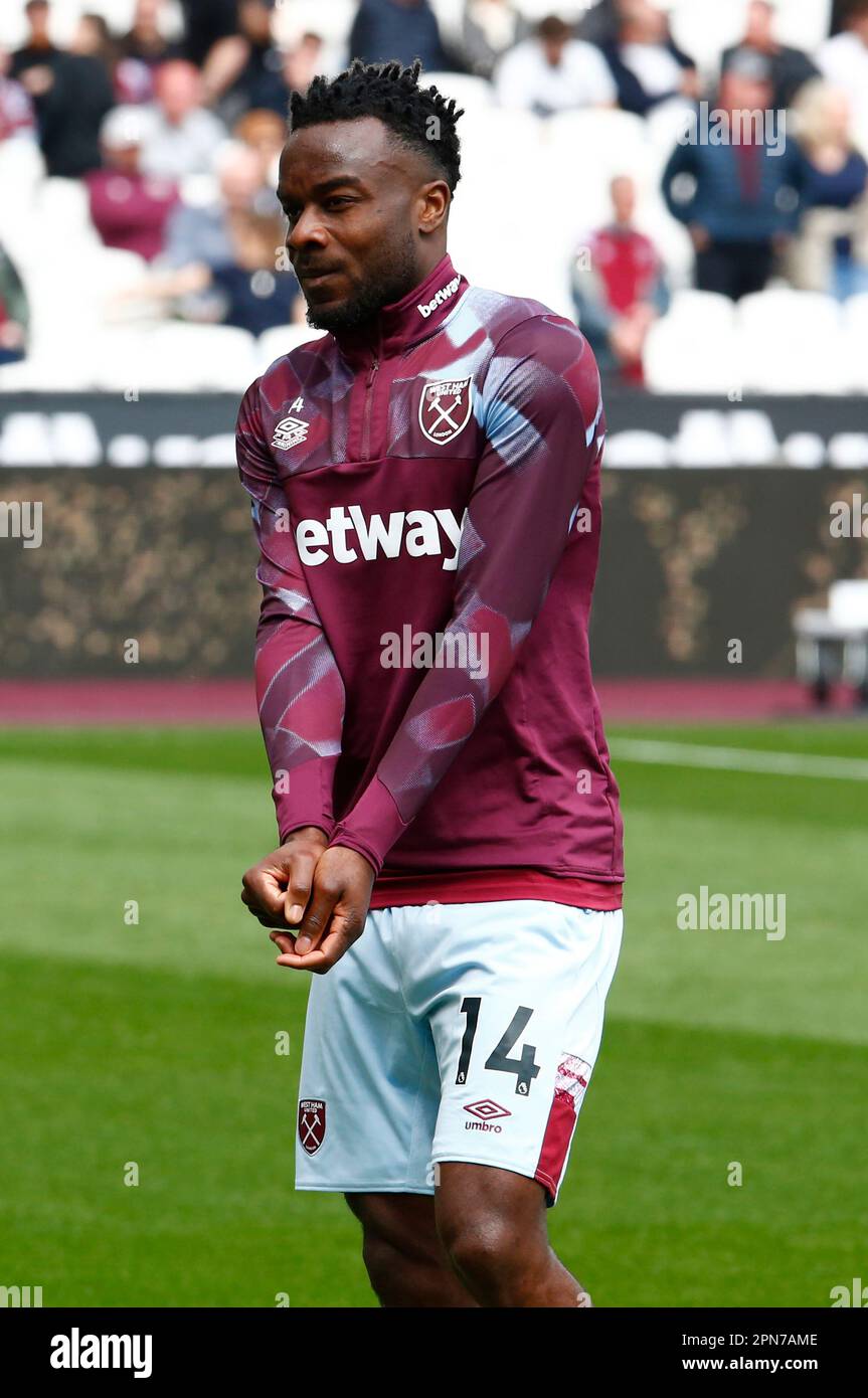 West Ham United's Maxwel during English Premier League soccer match between West Ham