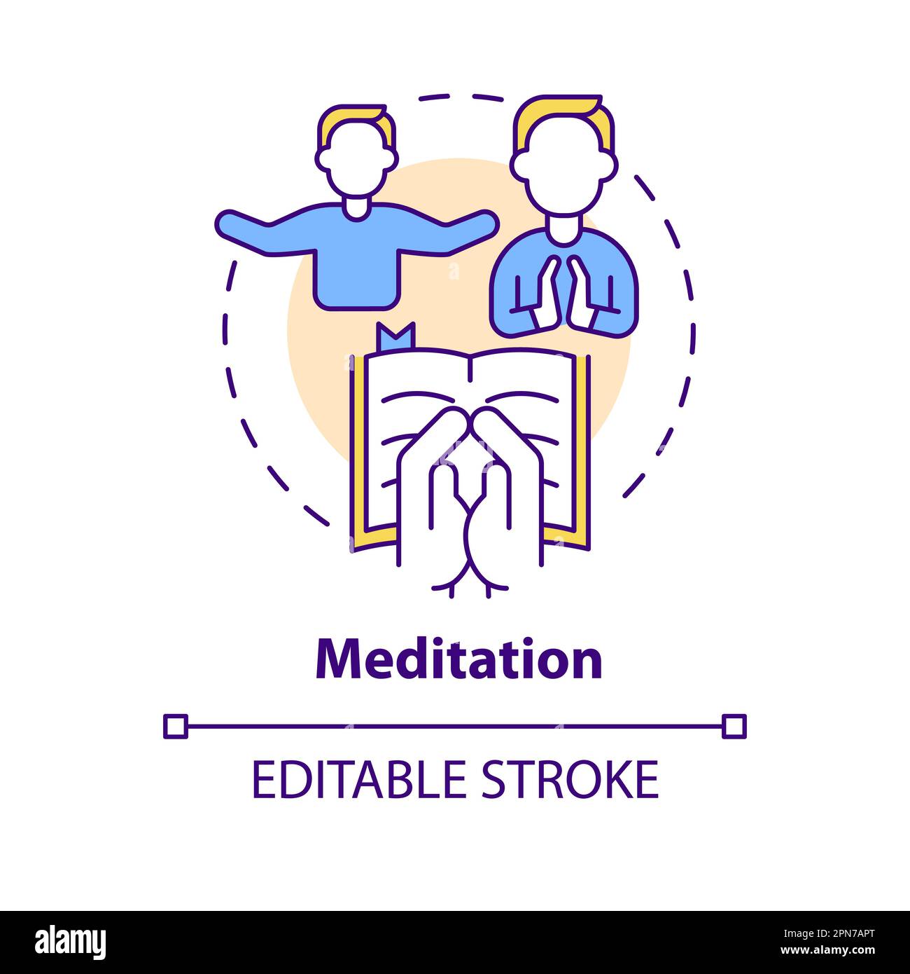 Bible god meditation jesus Stock Vector Images - Alamy