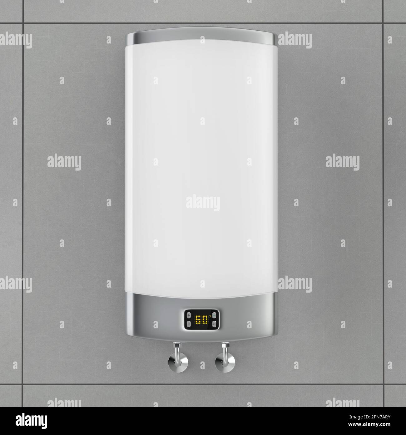 Electric storage water heater in the bathroom Stock Photo Alamy