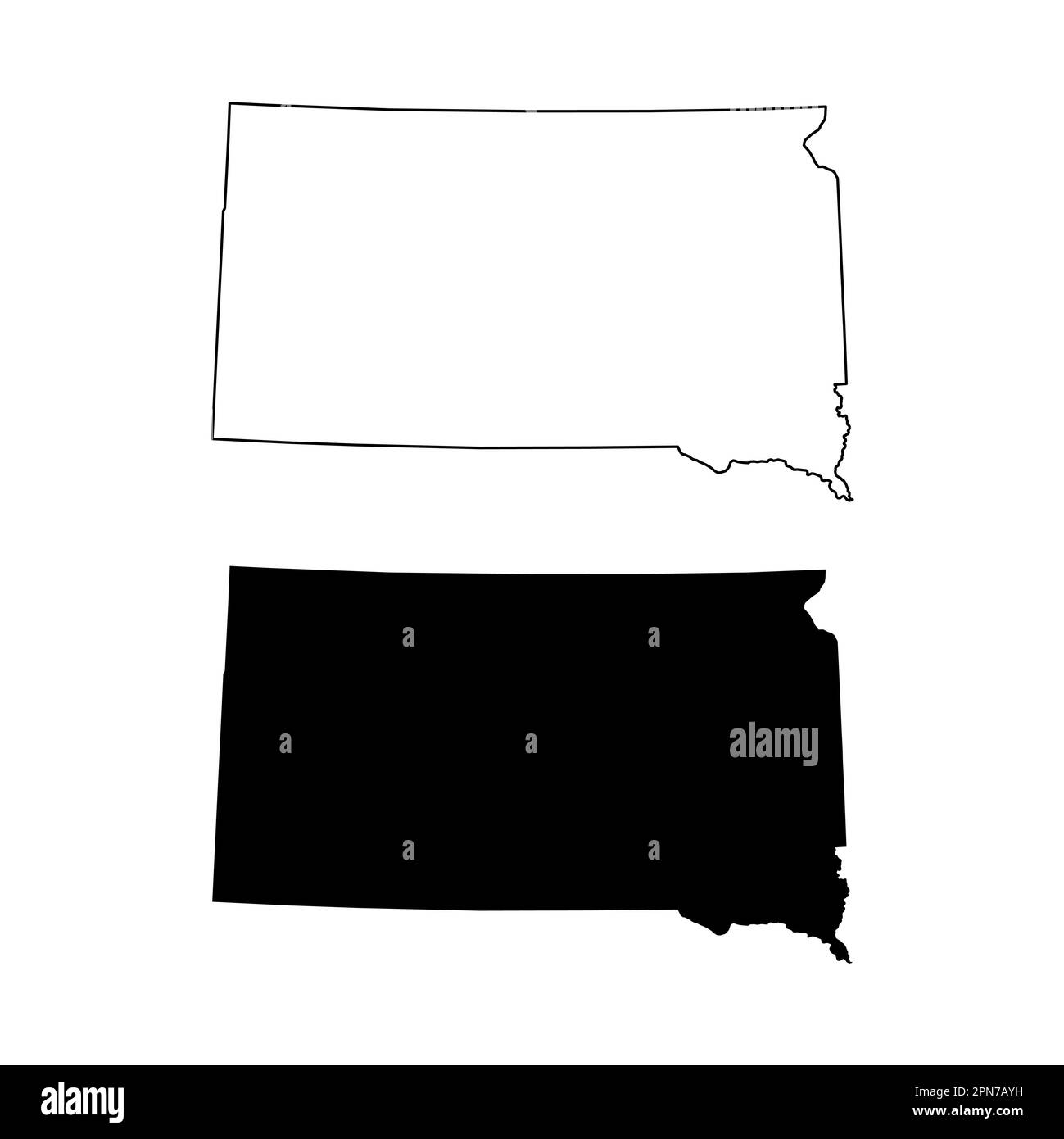 South Dakota Map Powerpoint Template Ciloart vrogue.co
