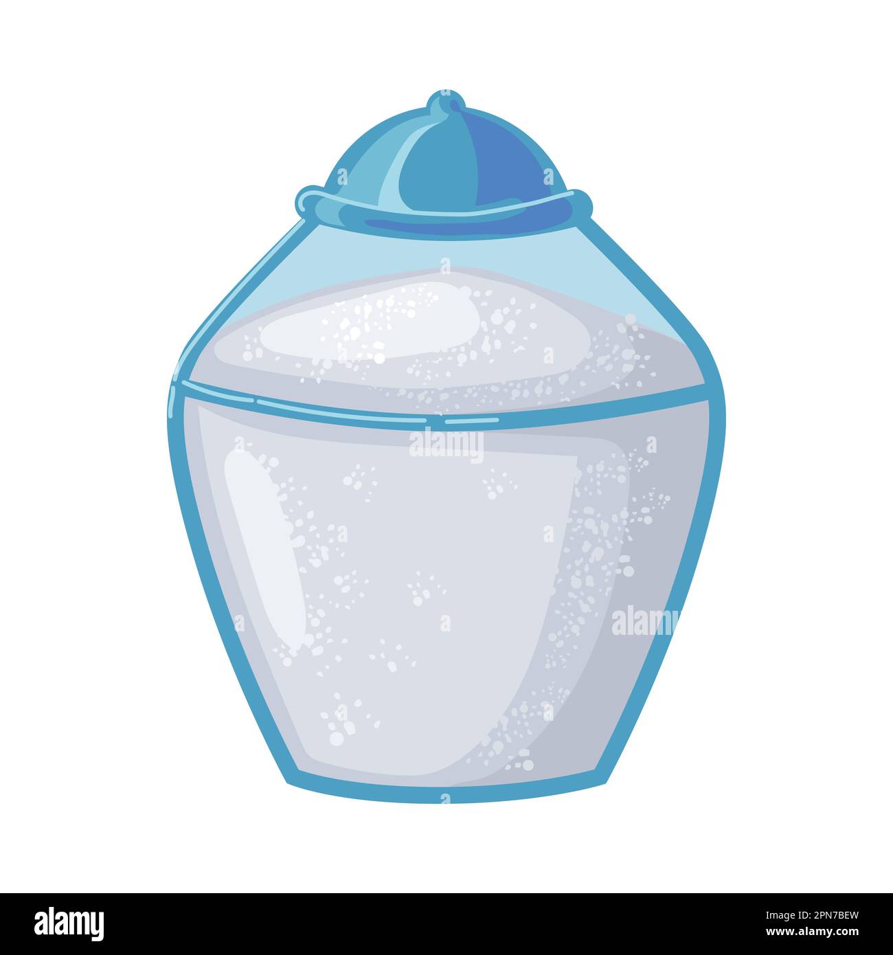 Sugar jar glass white background Stock Vector Images - Alamy