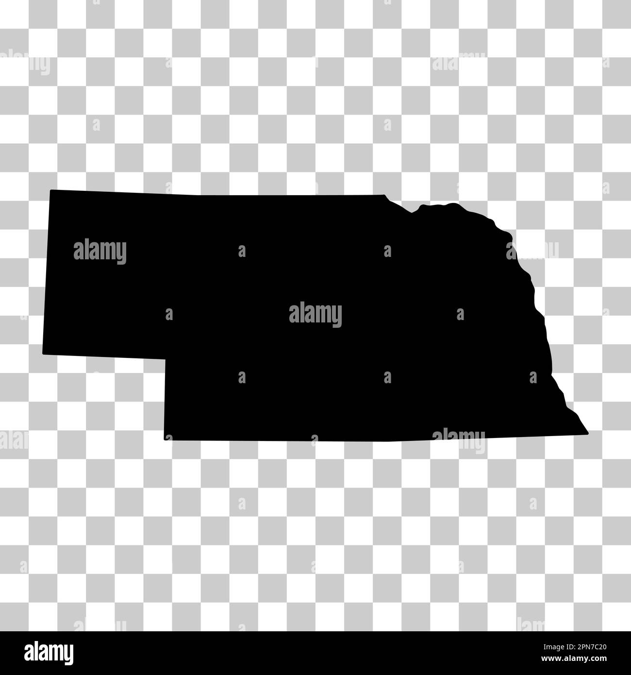 Nebraska map shape united states - Nebraska Map Shape United States Of America Flat Concept Icon Symbol Vector Illustration 2PN7C20