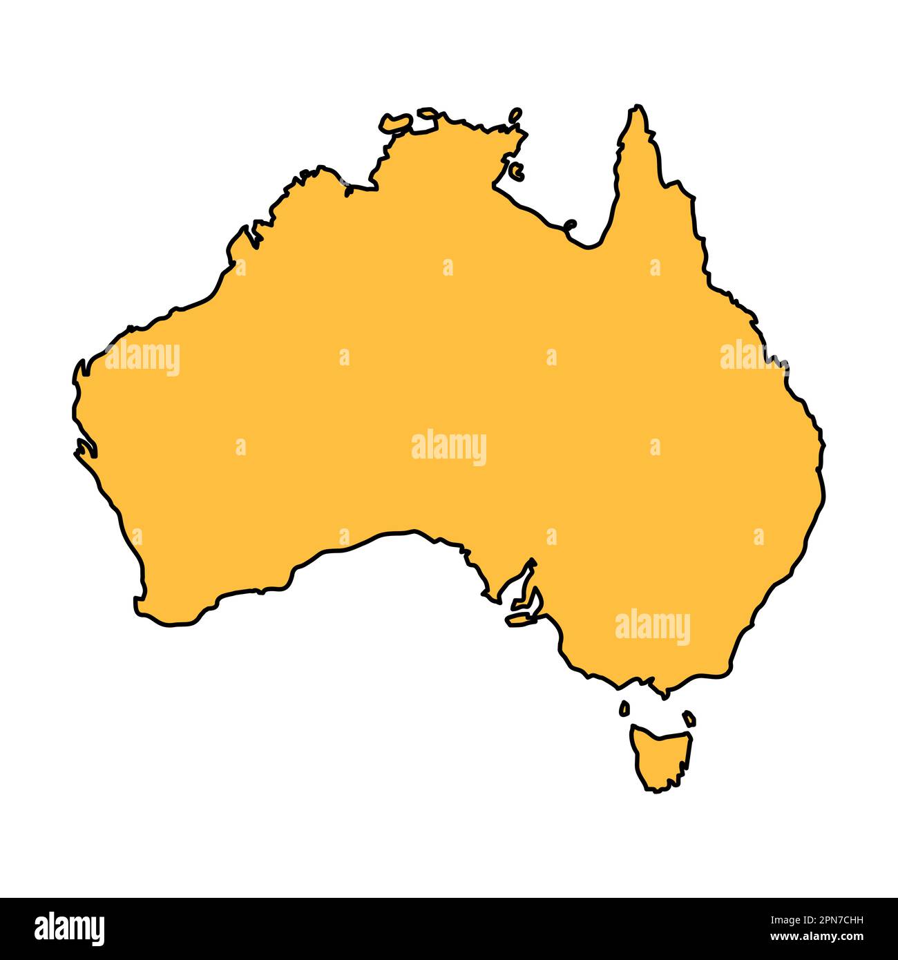 Australia map icon, geography blank concept, isolated graphic ...