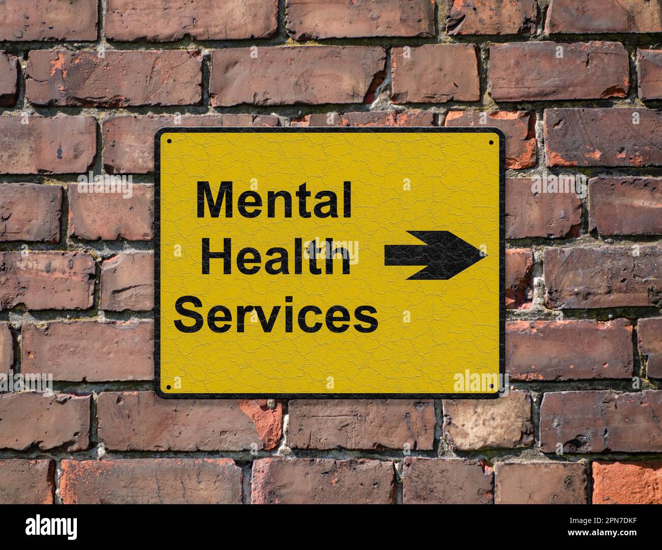 Menta Health services sign. Stock Photo