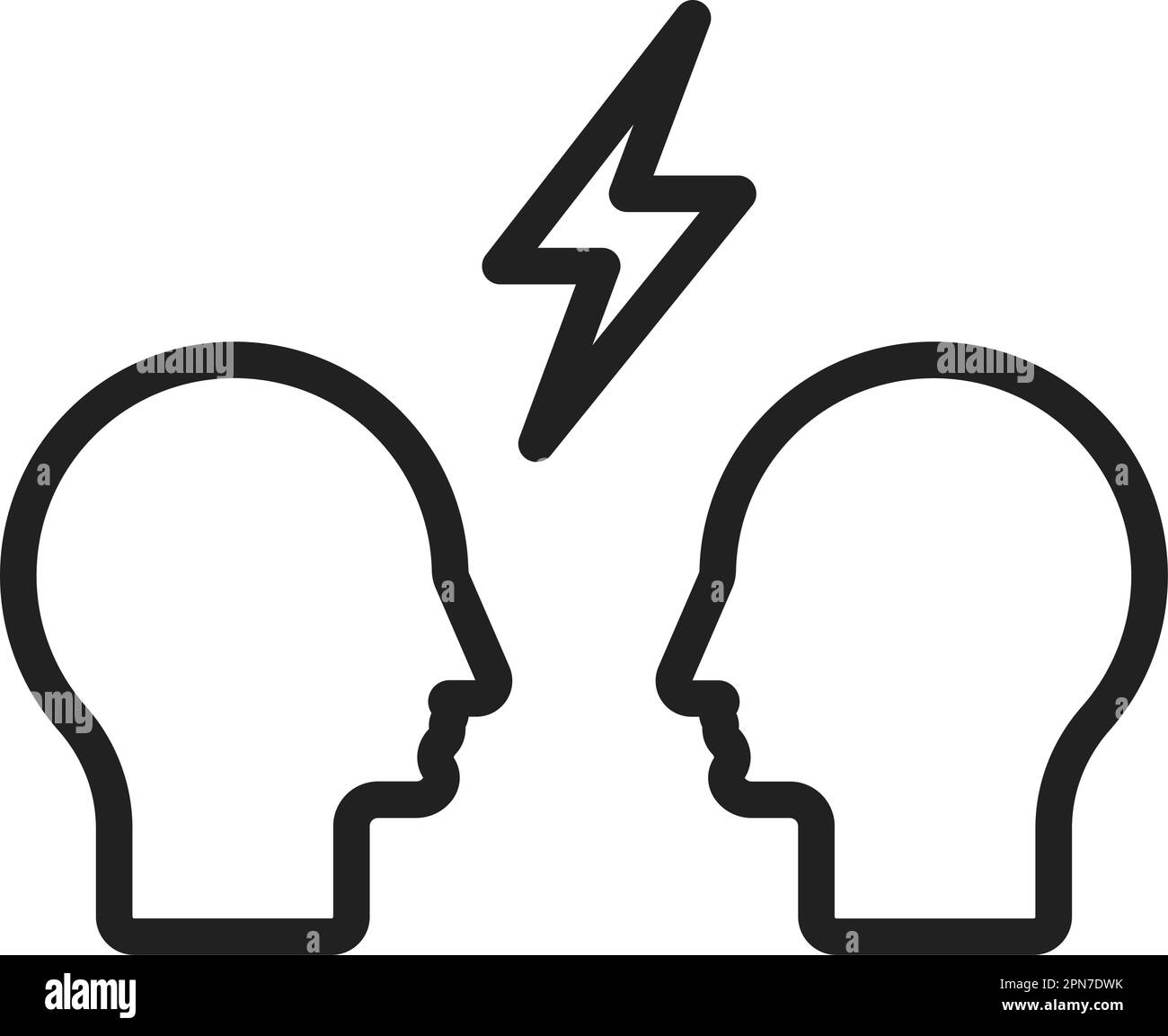 Altercation icon vector image. Suitable for mobile apps, web apps and print media. Stock Vector